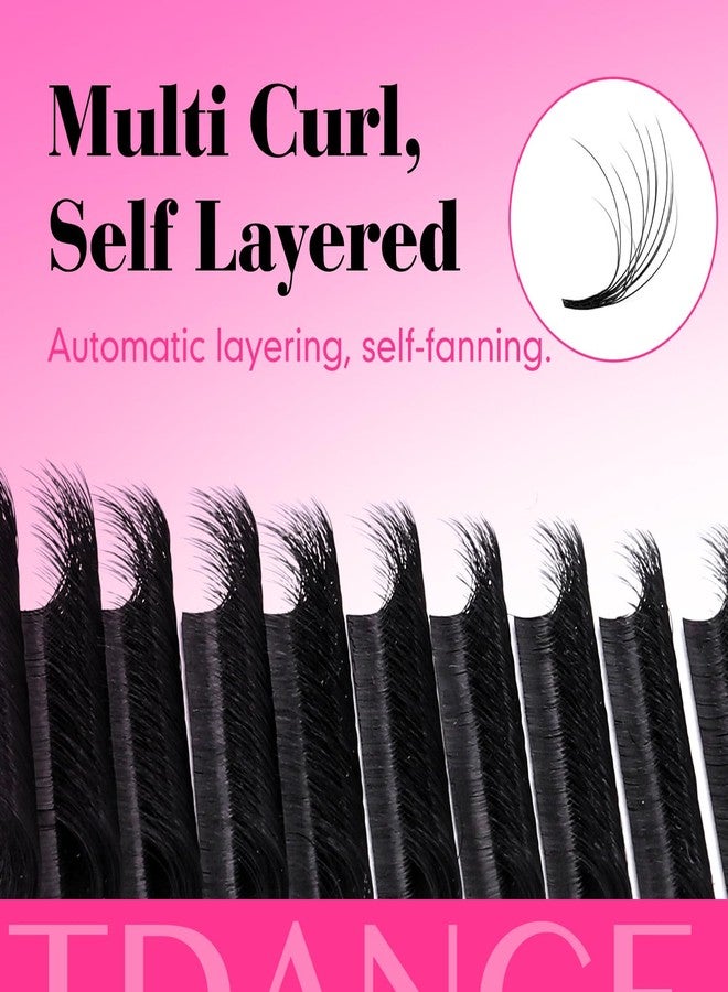 تي دانس وصلات رموش TDANCE Easy Fan Lash Extensions ثلاثية الأبعاد، وصلات رموش Easy Fan Lashes ذاتية التفرع (0.07-D، 8-15 مم) - Image 4